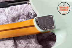 2021 Fender American Ultra Luxe Telecaster – Surf Green | SS Frets | Ultra Noiseless | OHSC