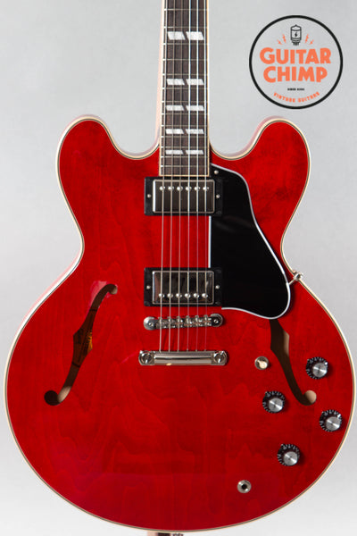 ほぼ未使用Gibson ES-335 60's Cherry 2023 人気 ES-335 Gibson 2023 Dlr Auth w/Case Unplayed New Cherry
