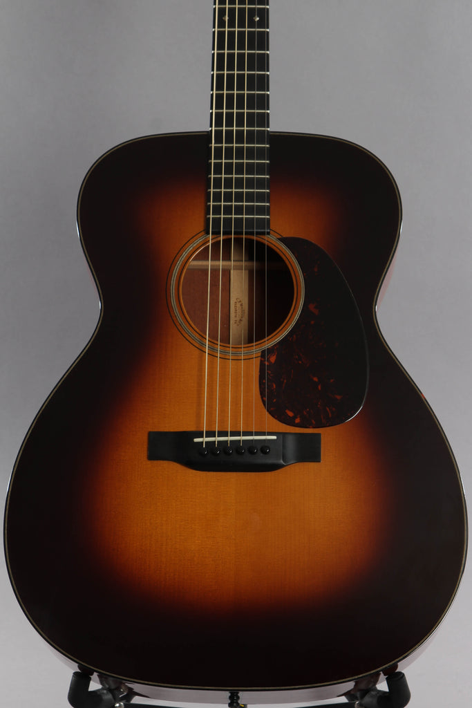 2017 Martin Custom Shop 0000-18 14-Fret Acoustic Guitar Sunburst Sinker Mahogany