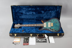 2016 PRS Paul Reed Smith Custom 24 Semi-Hollow Wood Library Aquableux Purple Burst Quilt