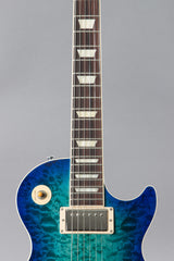 2020 Gibson Les Paul Standard Goryo Yuto Trans Blue Burst Quilt Top