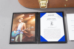 2020 Gibson Les Paul Standard Goryo Yuto Trans Blue Burst Quilt Top