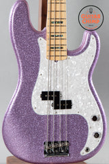 2017 Fender Limited Edition Adam Clayton Signature Precision P Bass Purple Sparkle