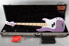 2017 Fender Limited Edition Adam Clayton Signature Precision P Bass Purple Sparkle