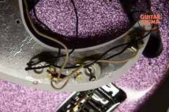 2017 Fender Limited Edition Adam Clayton Signature Precision P Bass Purple Sparkle