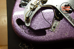 2017 Fender Limited Edition Adam Clayton Signature Precision P Bass Purple Sparkle