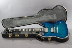 2009 Gibson Limited Run Series Sg Carved Top AAA Ocean Blue Burst