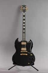 2018 Gibson Custom Shop Sg Custom Ebony Black