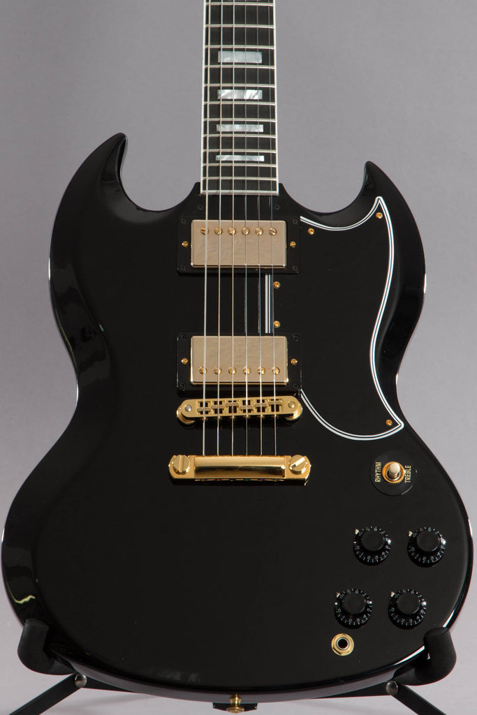 2018 Gibson Custom Shop Sg Custom Ebony Black