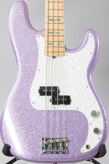 2017 Fender Limited Edition Adam Clayton Signature Precision P Bass Purple Sparkle