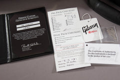 2018 Gibson Custom Shop Sg Custom Ebony Black