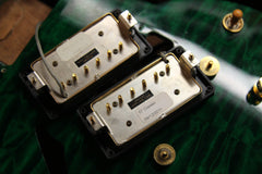 2011 Gibson Custom Shop Johnny A Signature AAAAA Trans Green Quilt Top