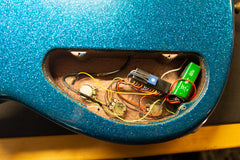 1996 Modulus FB4 Funk Unlimited Flea Bass Blue Sparkle w/Lane Poor Pickup