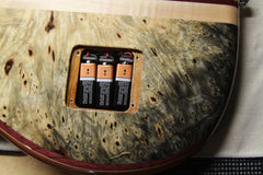 2016 Left-Handed Alembic Mark King 5 Deluxe Buckeye Burl ~Side LED's~