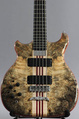 2016 Left-Handed Alembic Mark King 5 Deluxe Buckeye Burl ~Side LED's~