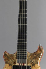 2016 Left-Handed Alembic Mark King 5 Deluxe Buckeye Burl ~Side LED's~