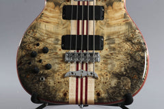 2016 Left-Handed Alembic Mark King 5 Deluxe Buckeye Burl ~Side LED's~