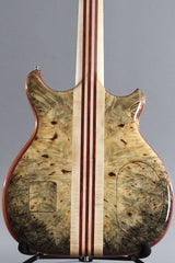 2016 Left-Handed Alembic Mark King 5 Deluxe Buckeye Burl ~Side LED's~