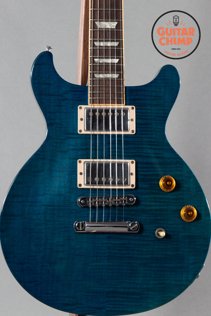 1998 Gibson Les Paul Standard DC Double Cutaway Trans Blue