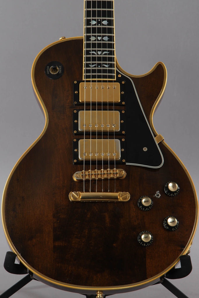 1977 Gibson Les Paul Custom Artisan 3 Pickup Walnut Top Electric Guitar