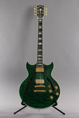 2011 Gibson Custom Shop Johnny A Signature AAAAA Trans Green Quilt Top