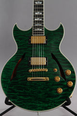 2011 Gibson Custom Shop Johnny A Signature AAAAA Trans Green Quilt Top