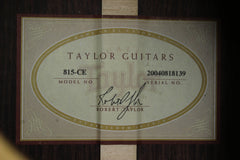 2004 Taylor 815-CE Jumbo Acoustic Electric Guitar