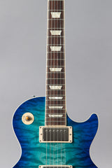 2020 Gibson Les Paul Standard Goryo Yuto Trans Blue Burst Quilt Top