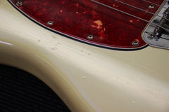 1966 Fender Musicmaster II Olympic White Vintage Electric Guitar