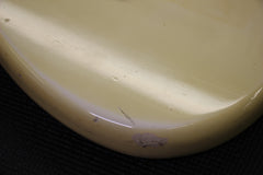 1966 Fender Musicmaster II Olympic White Vintage Electric Guitar