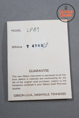 1997 Gibson Custom Shop Historic '57 Les Paul Custom Black Beauty