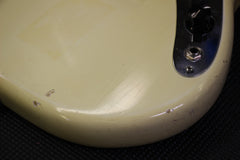 1966 Fender Musicmaster II Olympic White Vintage Electric Guitar
