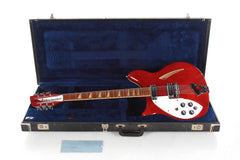 1980 Rickenbacker 360/12 Left Handed Trans Red Semi Hollowbody Lefty -RARE-