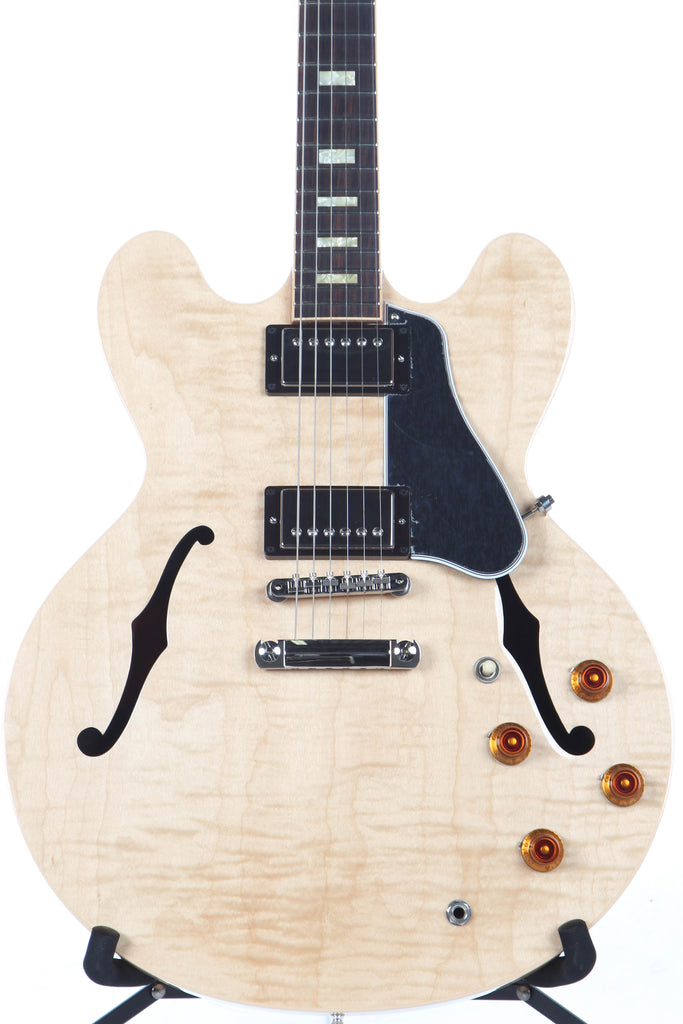 2016 Gibson Memphis Custom ES-335 Figured Natural Flame Top Block Inlays -SUPER CLEAN-