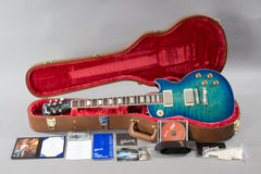 2020 Gibson Les Paul Standard Goryo Yuto Trans Blue Burst Quilt Top