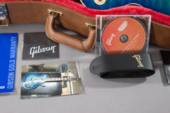 2020 Gibson Les Paul Standard Goryo Yuto Trans Blue Burst Quilt Top