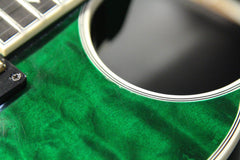 2011 Gibson Custom Shop Johnny A Signature AAAAA Trans Green Quilt Top