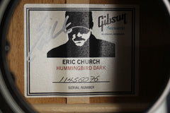 2016 Gibson Custom Shop Eric Church Hummingbird Dark Translucent Ebony Burst