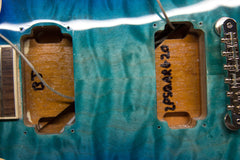 2020 Gibson Les Paul Standard Goryo Yuto Trans Blue Burst Quilt Top