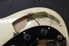 1974 Fender P Bass Fretless Olympic White Maple Fingerboard