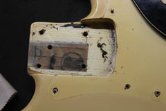 1974 Fender P Bass Fretless Olympic White Maple Fingerboard