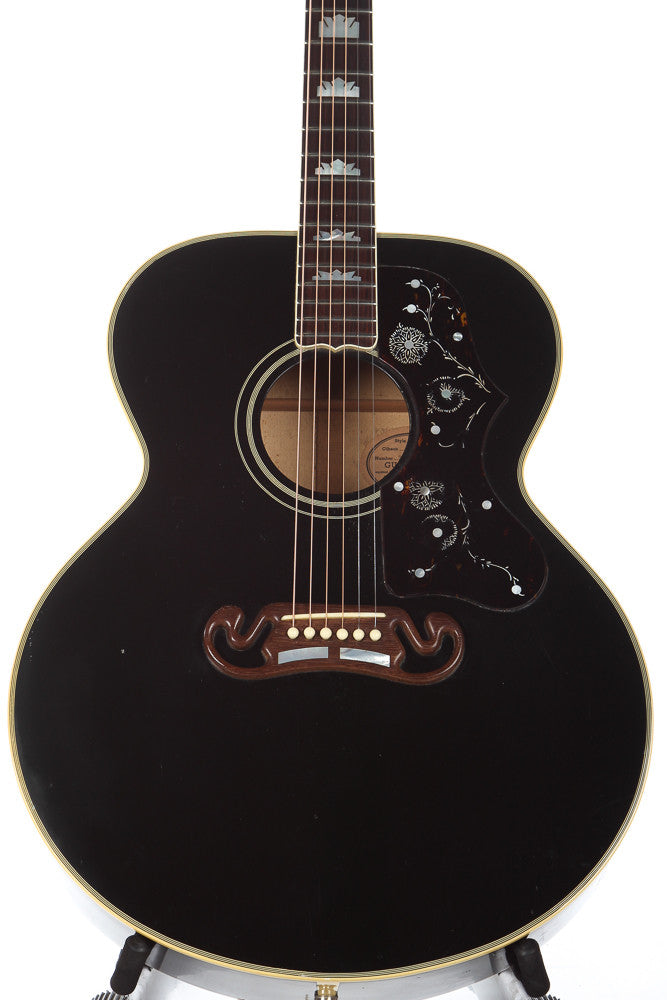 1990 Gibson J-200 Acoustic Guitar Ebony
