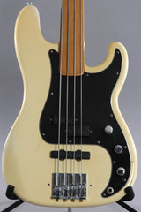 1974 Fender P Bass Fretless Olympic White Maple Fingerboard