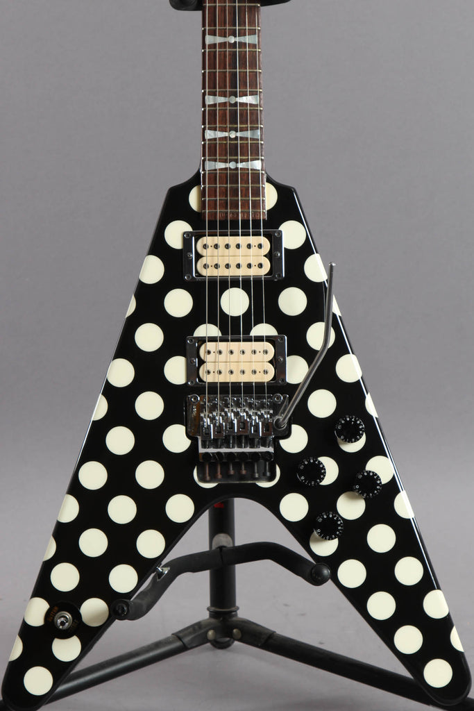 1998 Jackson USA Custom Shop Limited Edition Randy Rhoads Tribute Polka Dot Flying V #53 of 150