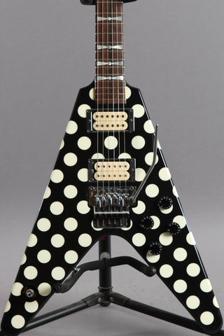 1998 Jackson USA Custom Shop Limited Edition Randy Rhoads Tribute Polka Dot Flying V #53 of 150