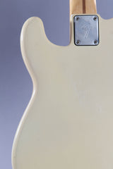 1974 Fender P Bass Fretless Olympic White Maple Fingerboard