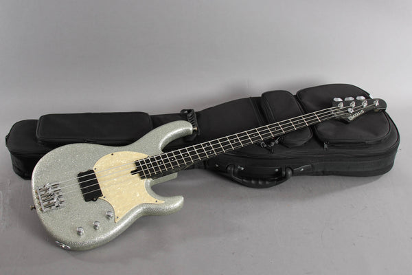 2007 Modulus FB4 Funk Unlimited Flea Bass Silver Sparkle | Guitar Chimp