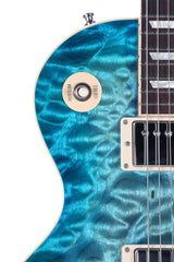 2014 Gibson 120th Anniversary Les Paul Standard Premium Plus Ocean Blue Perimeter Quilt Top