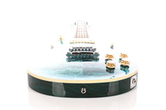 2014 Gibson 120th Anniversary Les Paul Standard Premium Plus Ocean Blue Perimeter Quilt Top