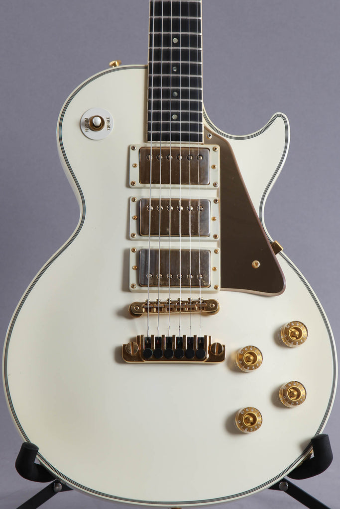 1986 Gibson Custom Shop Edition Les Paul Aldo Nova Polaris White ~Explorer Head-stock~